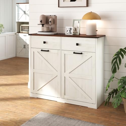 Tilt Out Trash Can Cabinet with Drawer Q7977