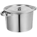 Stainless Steel Double Handle Soup Pot with Lid A375727