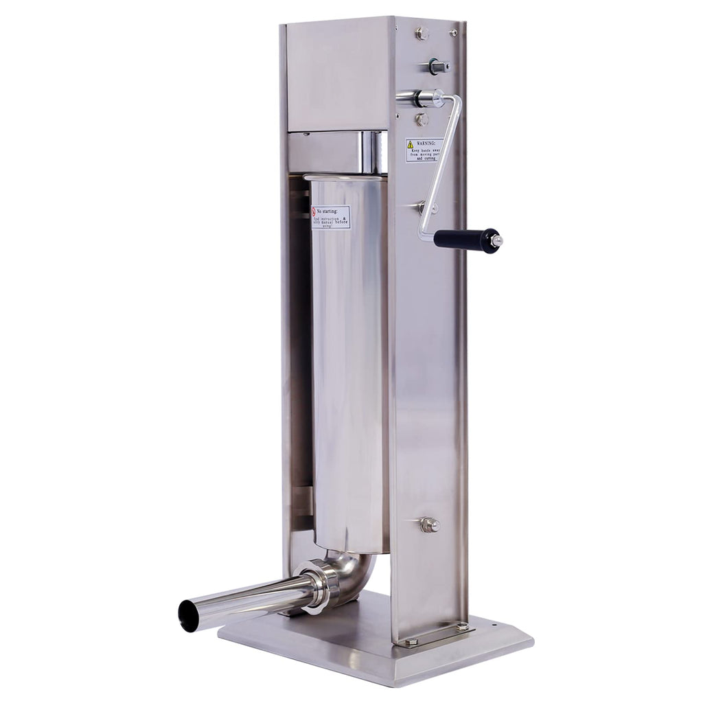15LB Stainless Steel Vertical Sausage Stuffer with 4 Nozzles D501216