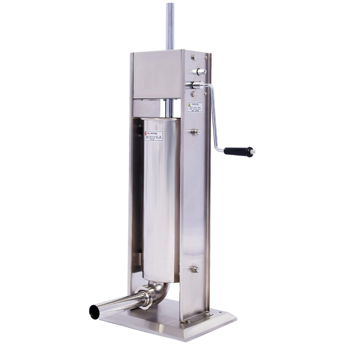 15LB Stainless Steel Vertical Sausage Stuffer with 4 Nozzles D501216