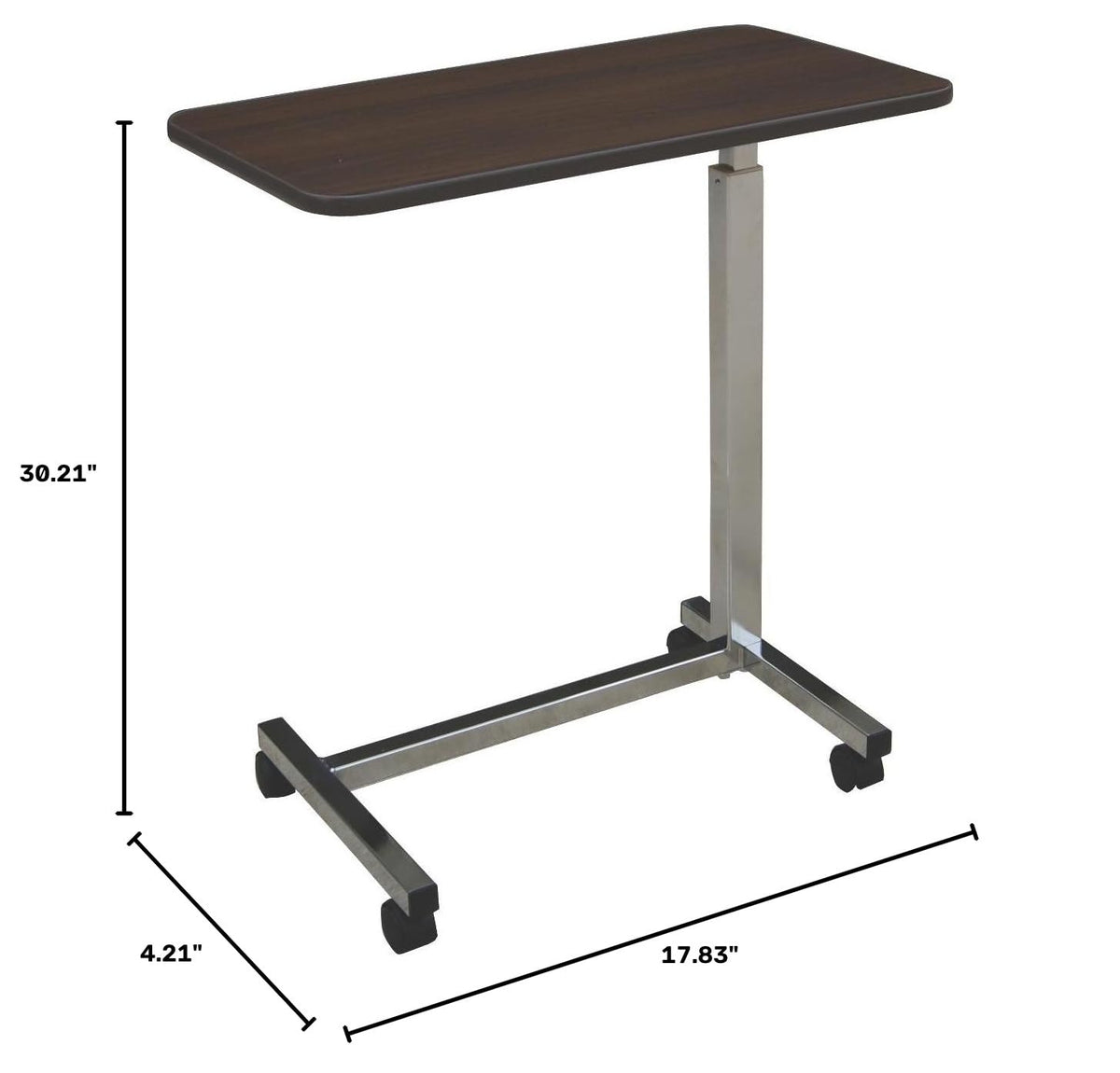 Adjustable Overbed Table with Wheels V9434