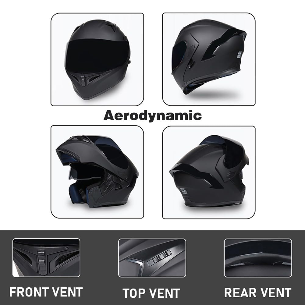 DOT Approved Flip Up Full Face Modular Motorcycle Helmet Q932270
