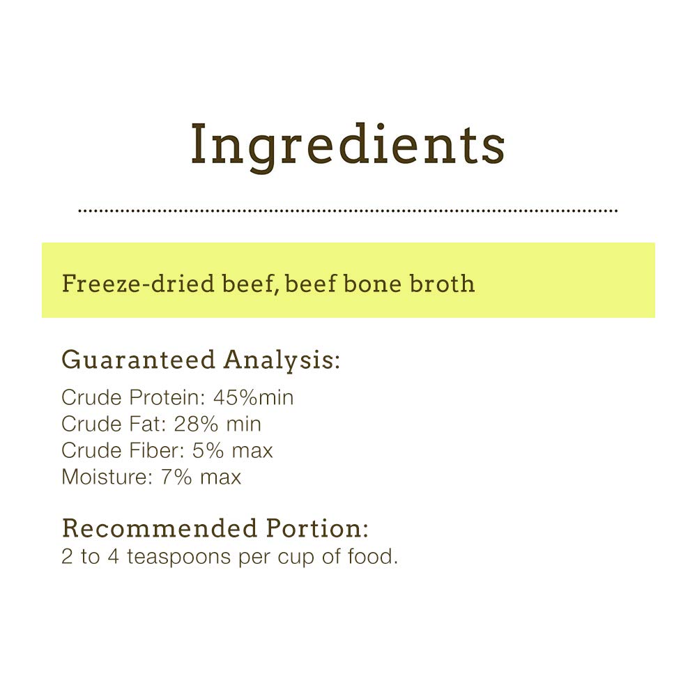 Freeze Dried Beef Bone Broth Powder for Dogs 3.35 oz N309340