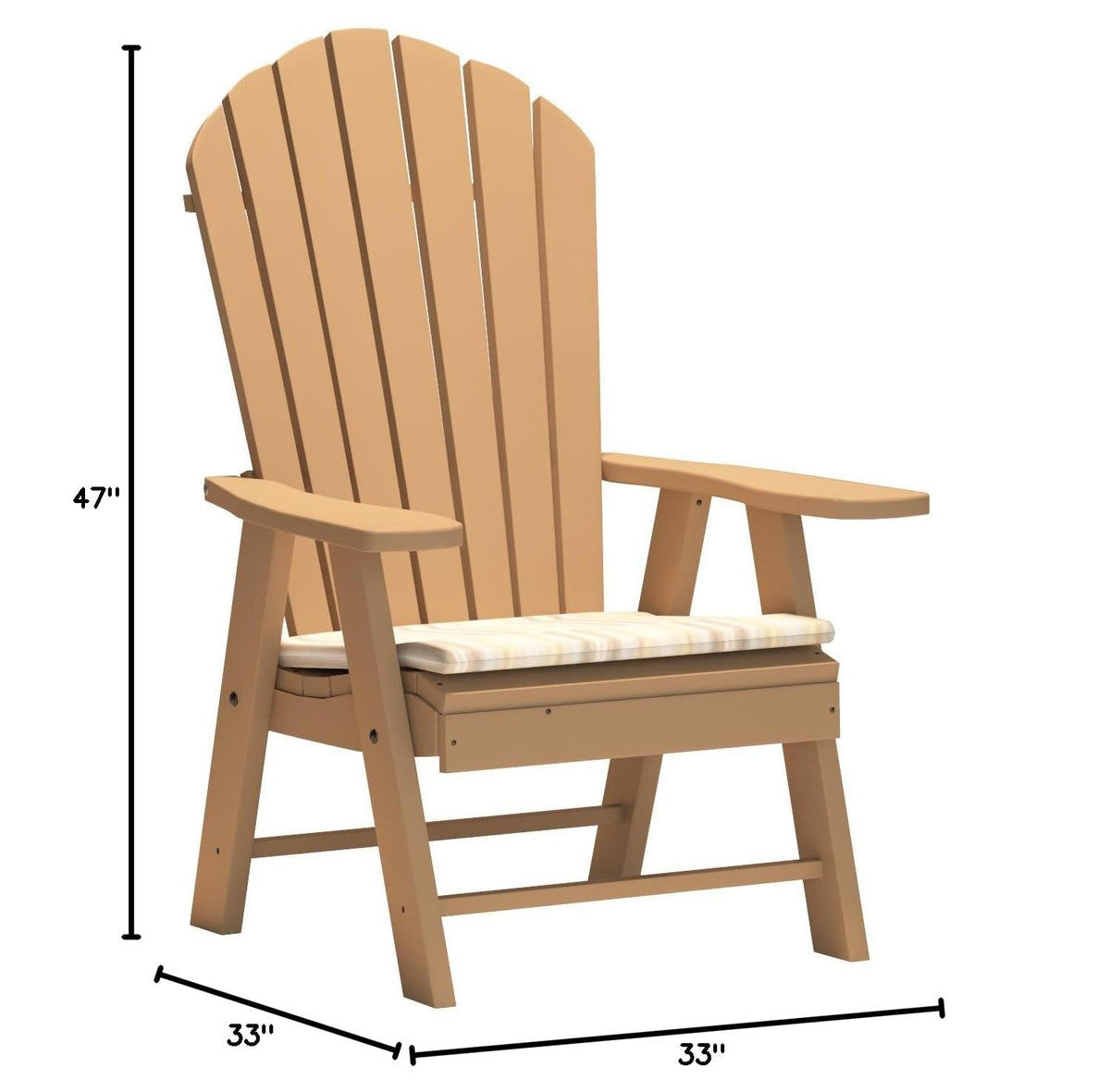 Poly Upright Adirondack Chair K8792