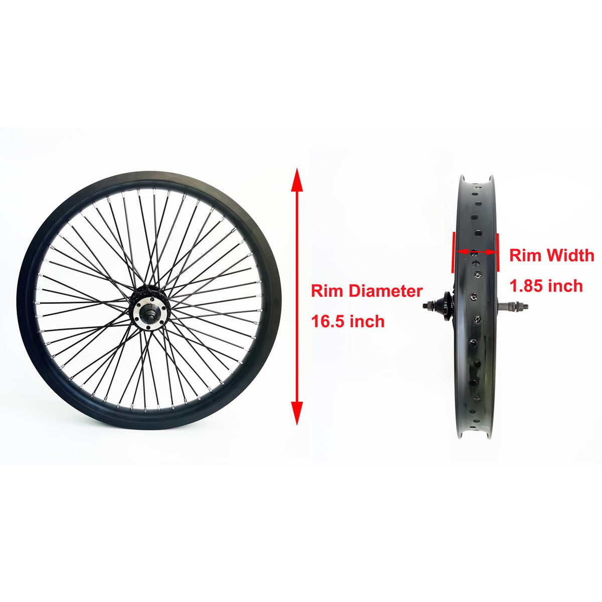 20" 26" Heavy Duty Bicycle Rear Wheel Rim 48 Spokes Aluminum Alloy Disc Brake Z12898