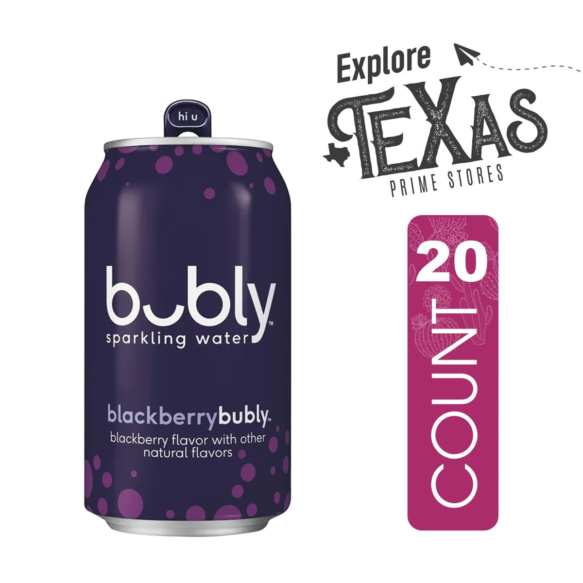 Blackberry Flavored Sparkling Water 20-Pack 12 fl oz Aluminum Can H52021
