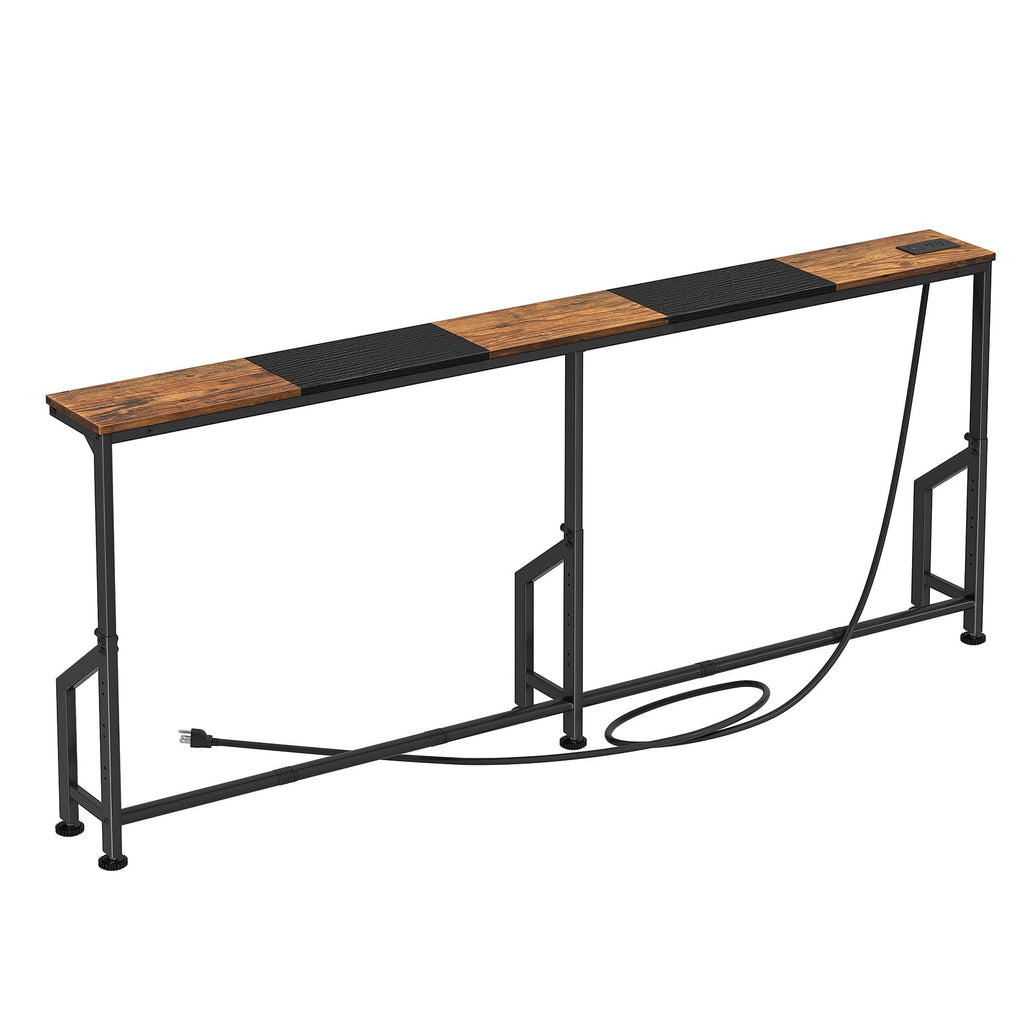 Narrow Console Table with Power Outlet U6962