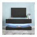 Black Floating TV Stand with 3 Drawers M49333