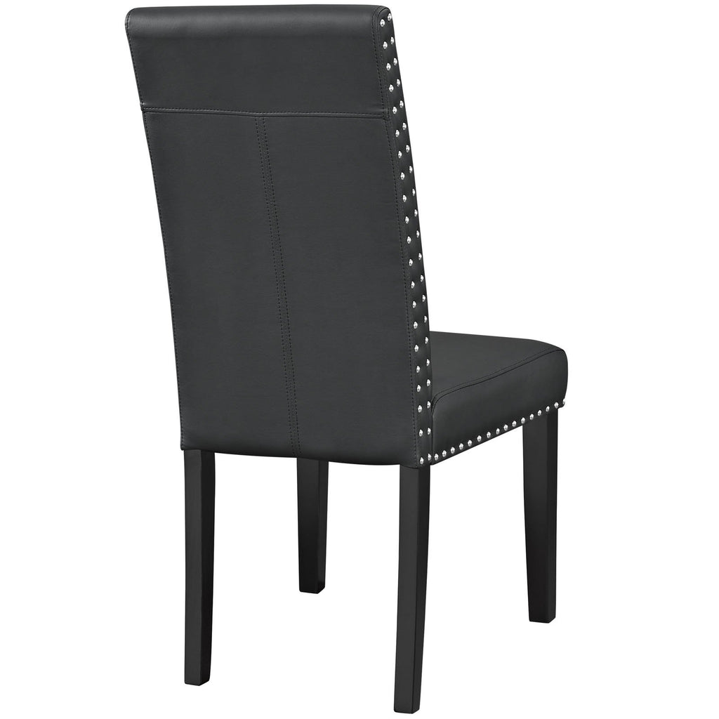 Black Faux Leather Dining Chair F842712