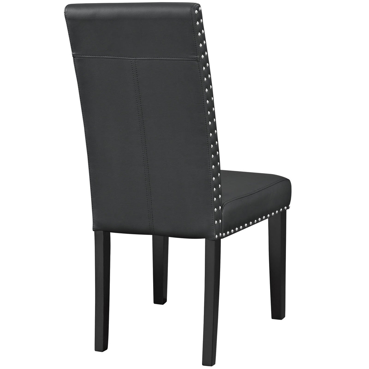 Black Faux Leather Dining Chair F842712