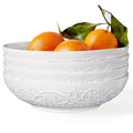 White Ceramic 32oz Pasta Bowls Set of 4 V2214