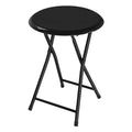 Black 18 Inch Portable Folding Stool O3342