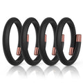 Black 4 Pack Mosquito Repellent Bracelets H491