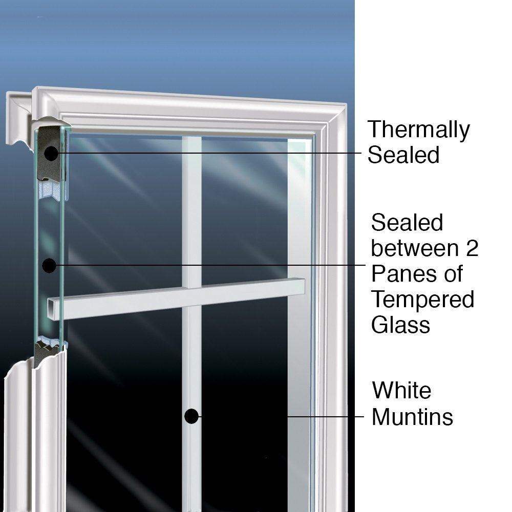 Steel Primed Left-Hand Inswing Full Lite Single Prehung Front Door 36" x 80" F69906