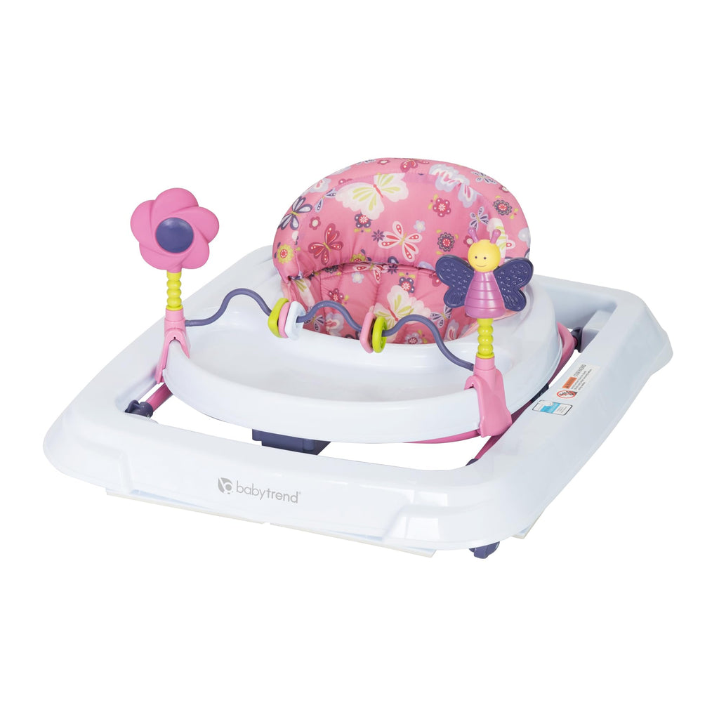 Activity Walker with Toy Bar, Front Wheels, Tray, Adjustable Height and Fold Frame M978
