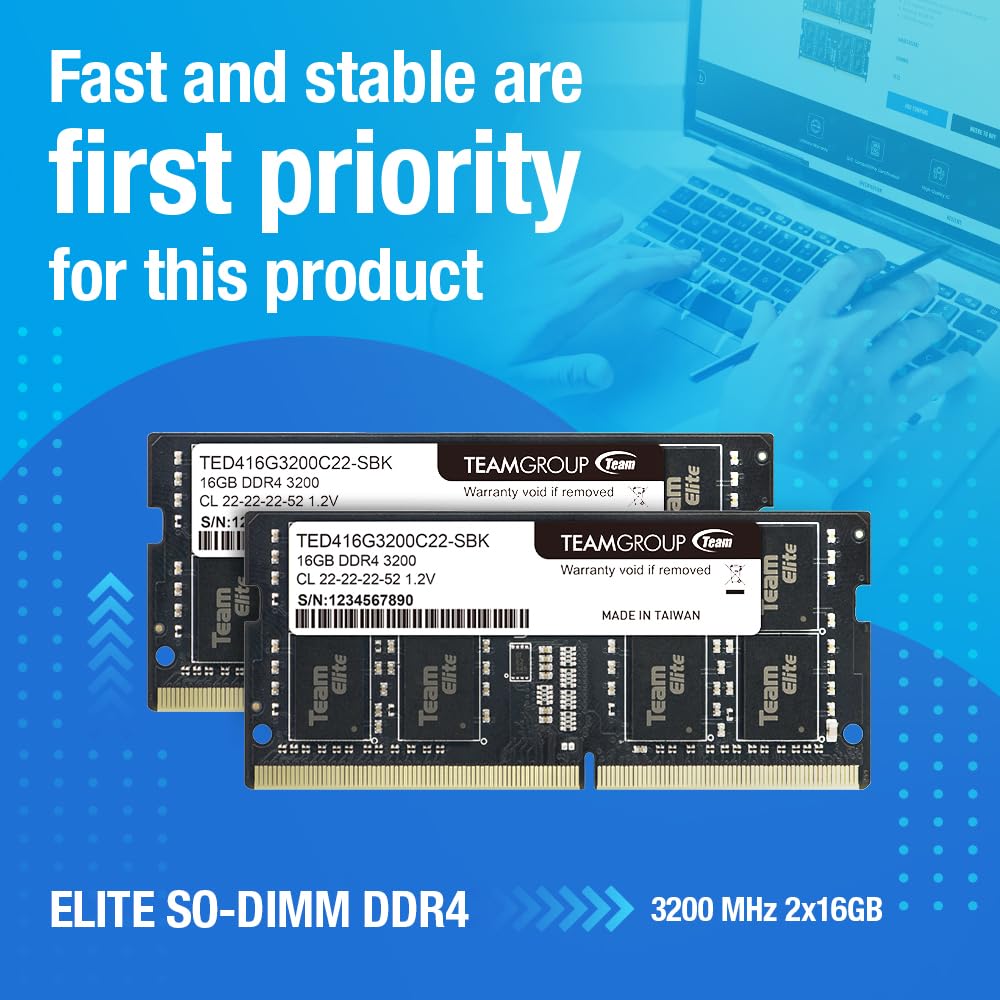 DDR4 16GB Kit 3200MHz SODIMM Laptop Memory J911985