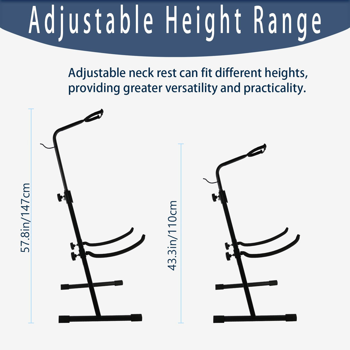 Double Bass Stand, Sturdy and Portable Upright Bass, Black W989893