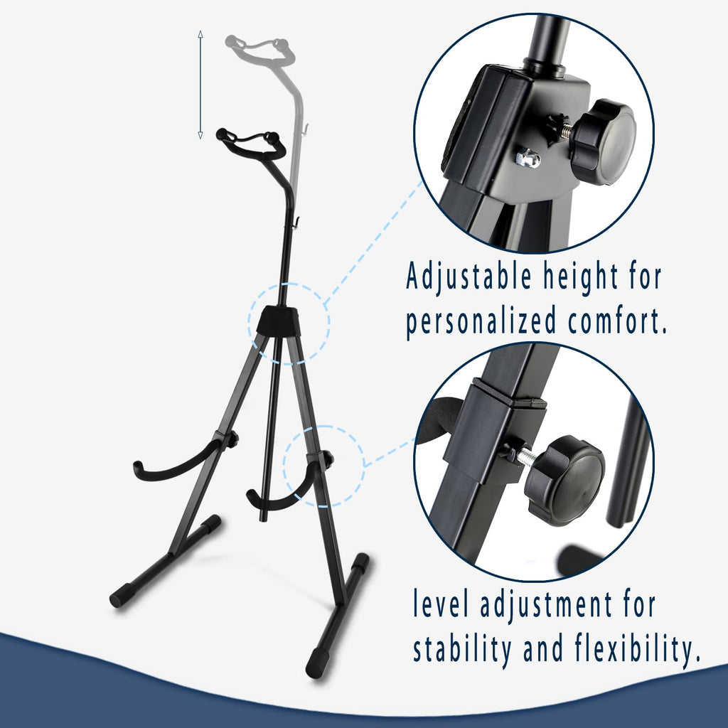 Double Bass Stand, Sturdy and Portable Upright Bass, Black W989893