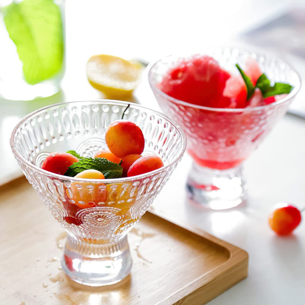 6 Pack 8 oz Stemless Martini Glasses B759