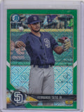 2018 Bowman Mega Box Chrome Green #BCP114 Fernando Tatis Jr. Baseball Trading Card G597224