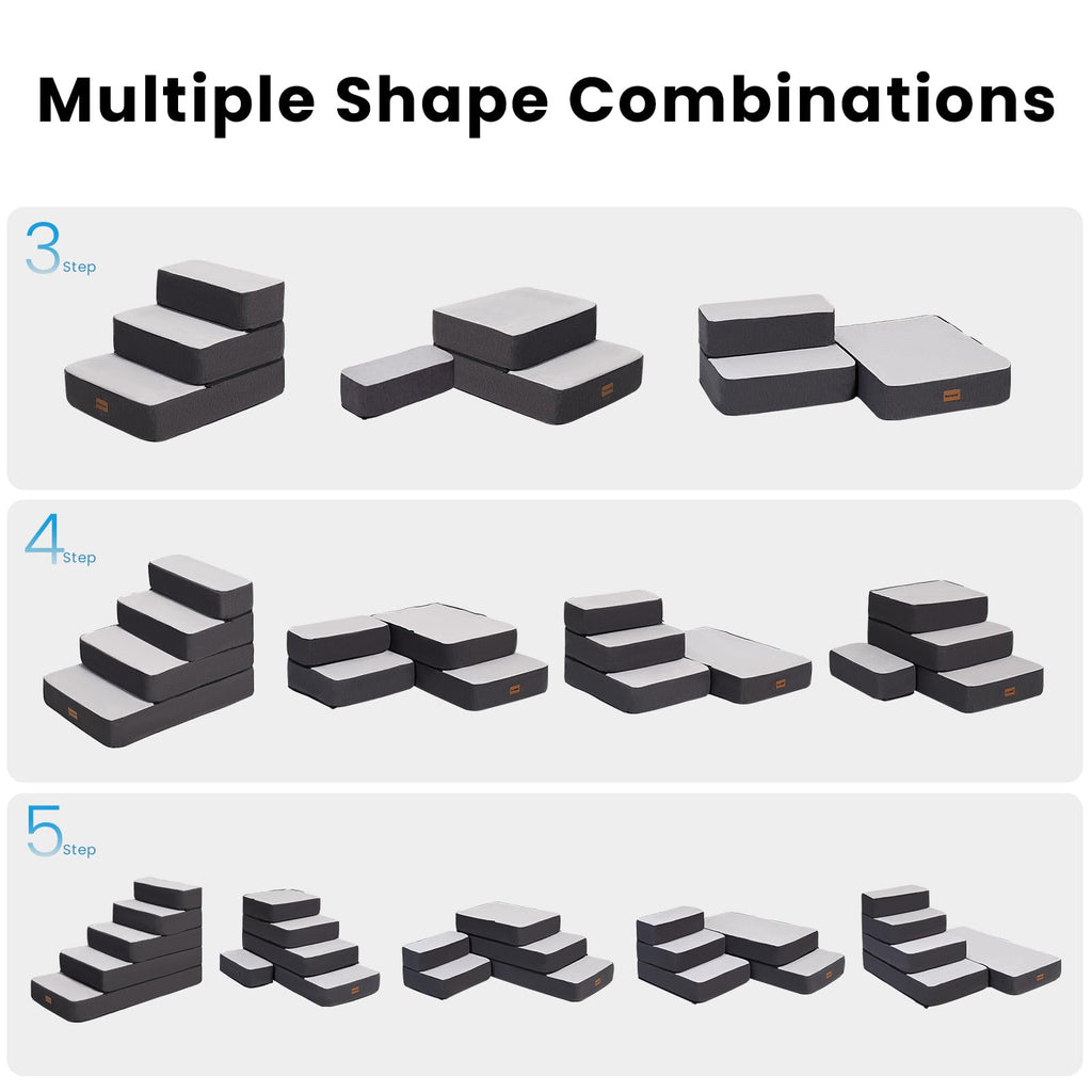 4-Step Adjustable Foldable Non-Slip Dog Stairs H175120