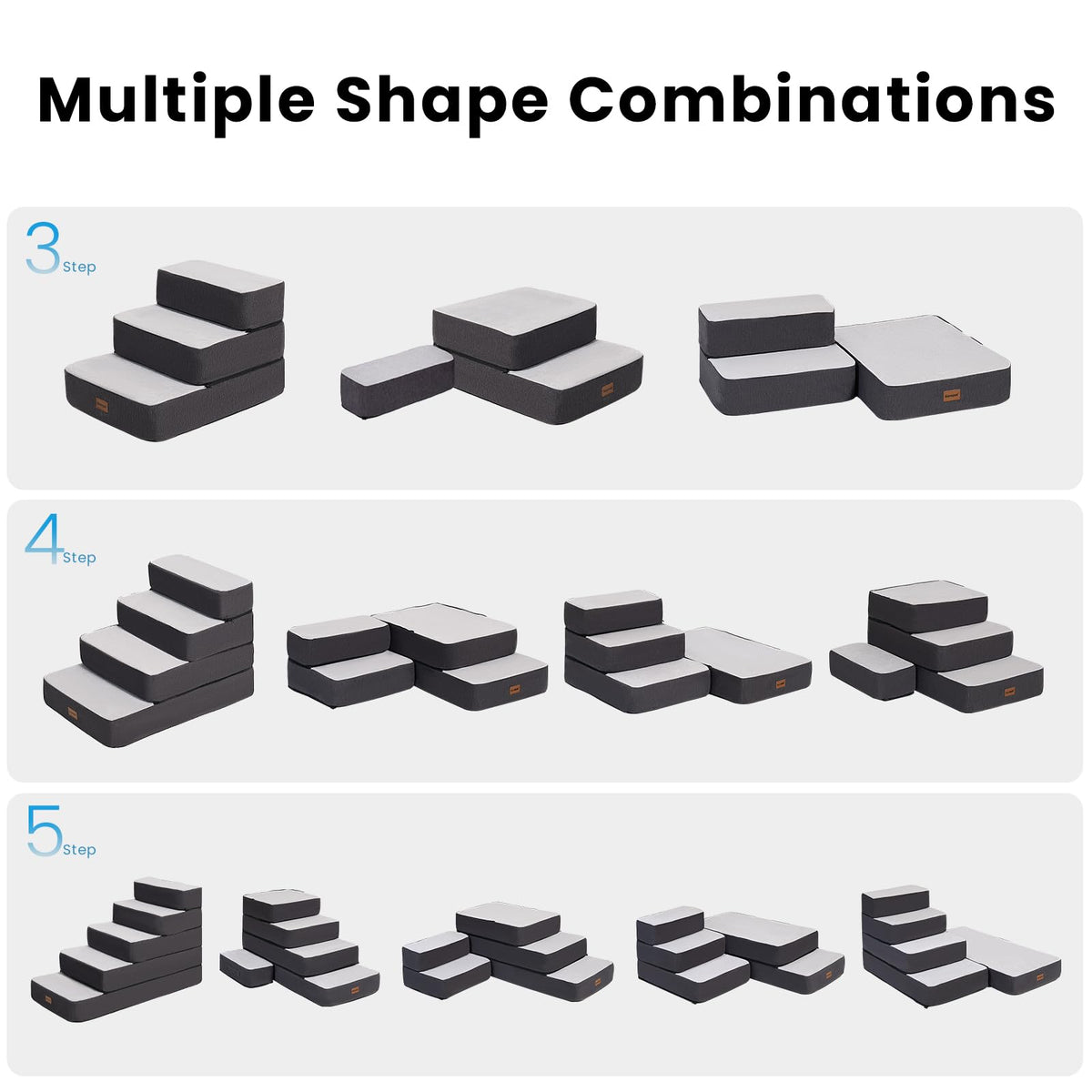 4-Step Adjustable Foldable Non-Slip Dog Stairs H175120