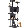 70 Inch Tall Dark Grey Cat Tree Cat Climbing Tower C1039