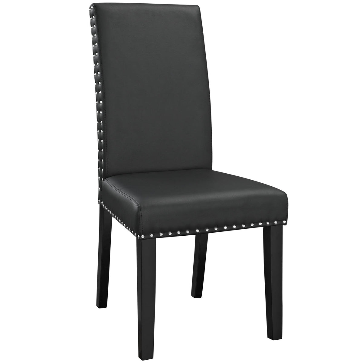 Black Faux Leather Dining Chair F842712
