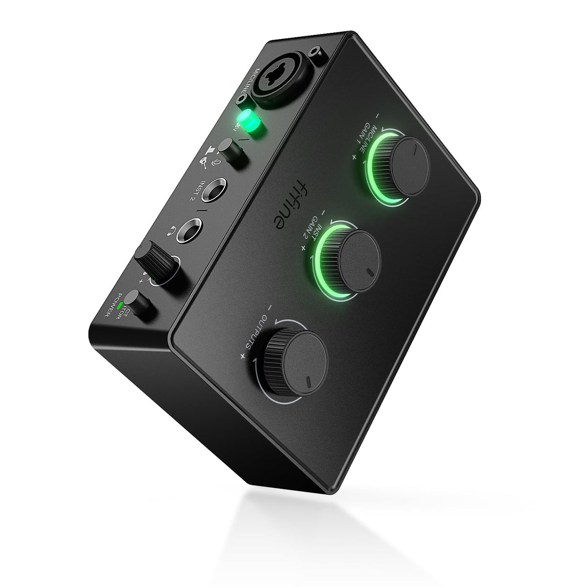 PC Audio Mixer with XLR, Monitor, 48V Phantom Power U6778