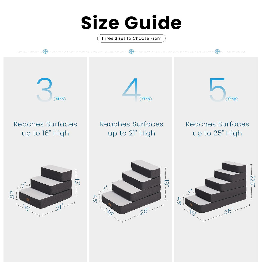 4-Step Adjustable Foldable Non-Slip Dog Stairs H175120