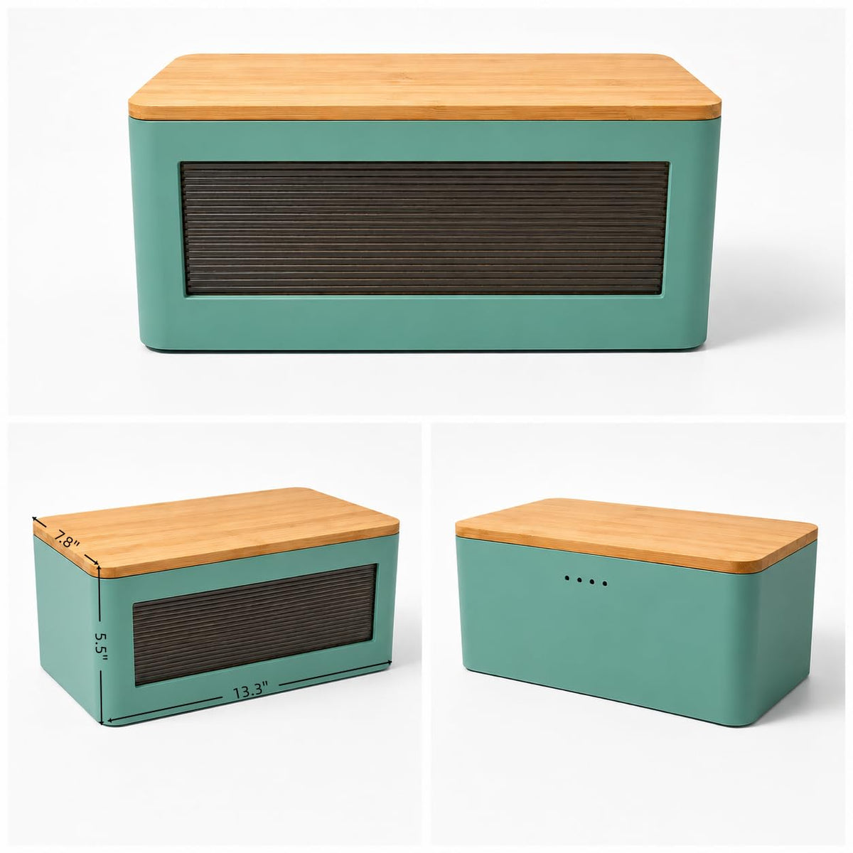 Wooden Bread Box with Cutting Board E46474