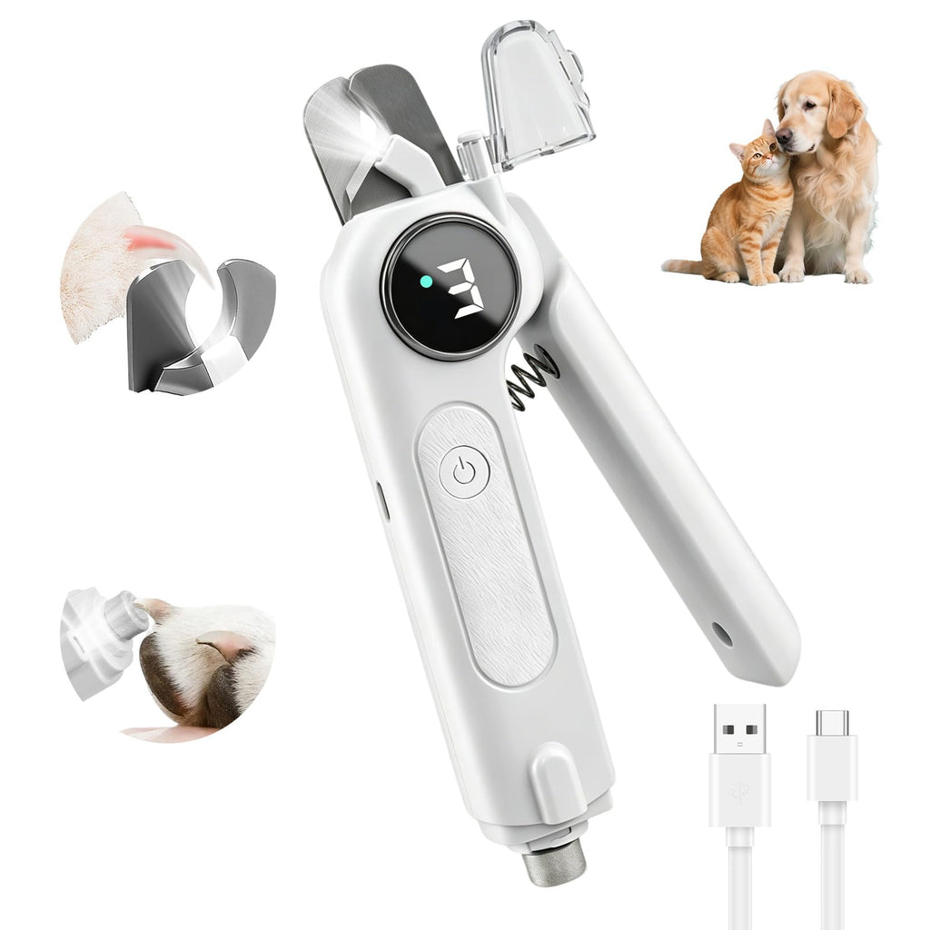 2-in-1 Dog Nail Clippers & Grinder with LED Light S3487