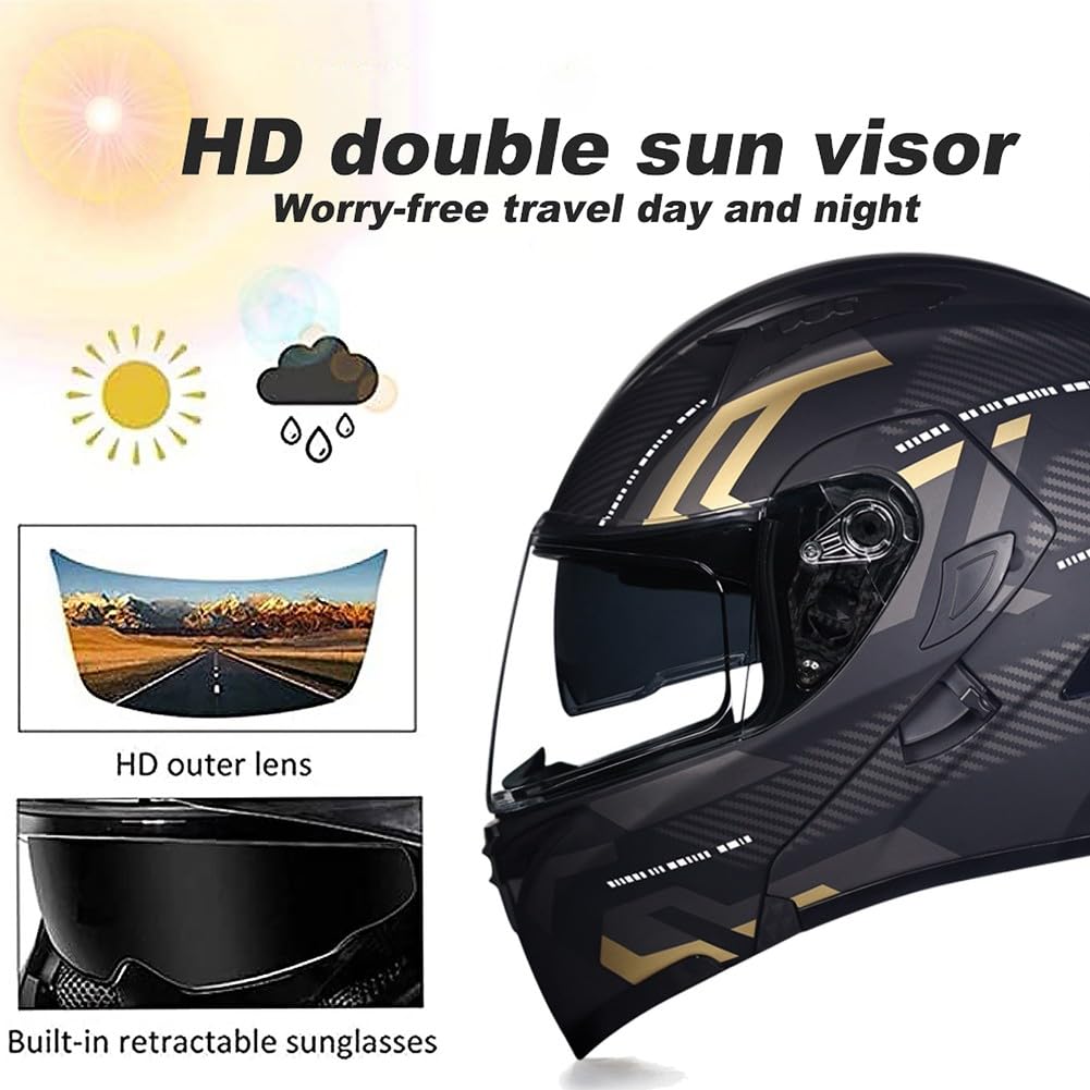 DOT Approved Flip Up Full Face Modular Motorcycle Helmet Q932270