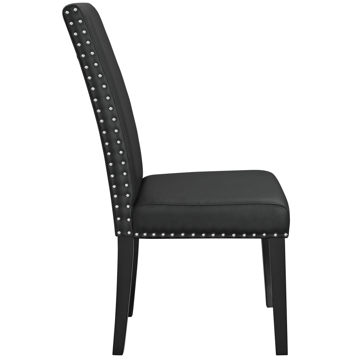 Black Faux Leather Dining Chair F842712