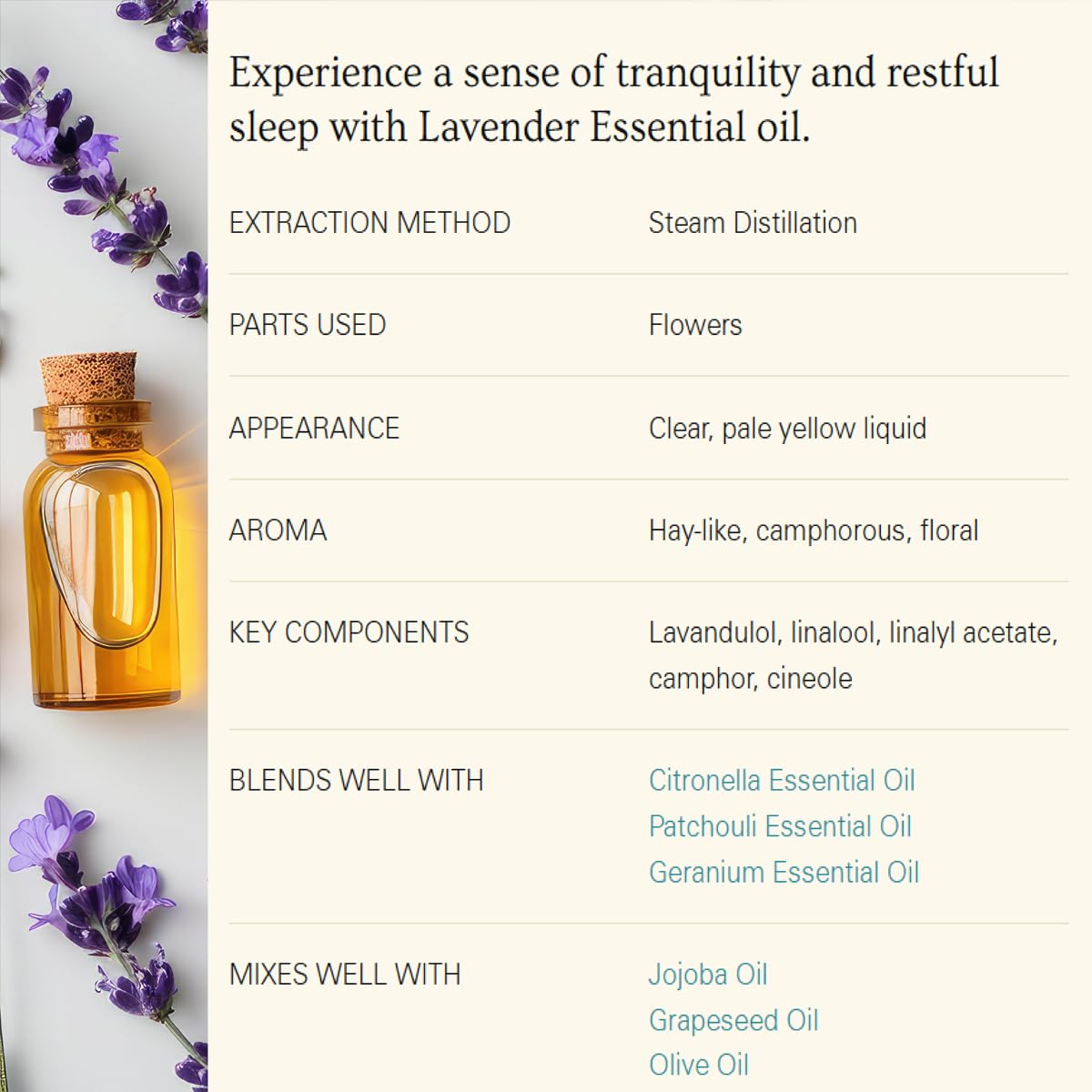 Lavender Essential Oil with Glass Dropper 4 Fl Oz P355