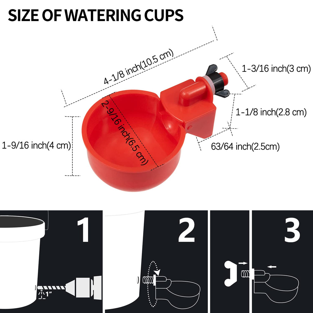 Automatic Poultry Waterer Kit 5 Gallon 12 Pack D8623