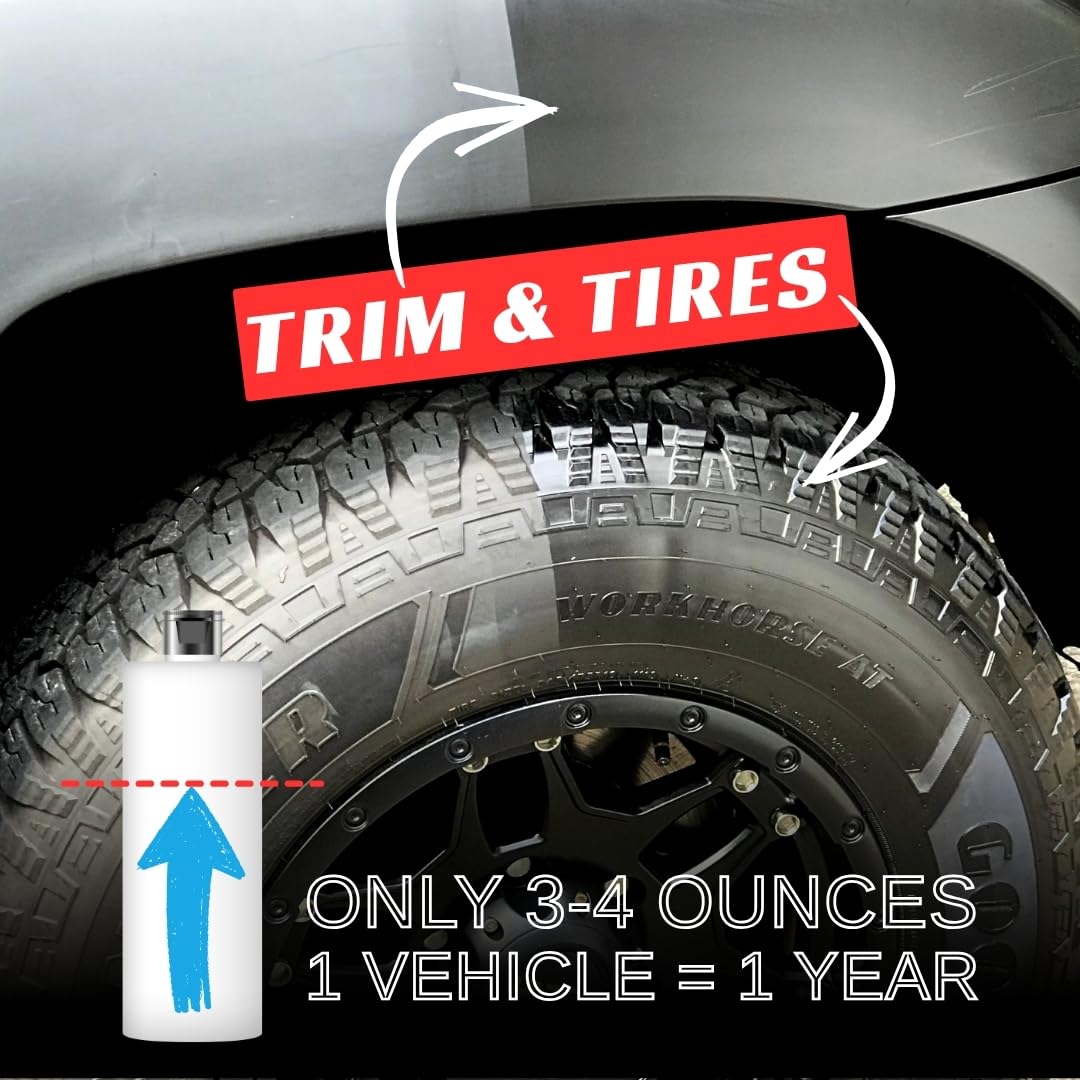 Polymer-Ceramic Hybrid Restorer & Protectant for Tires & Trim 16oz Q7921