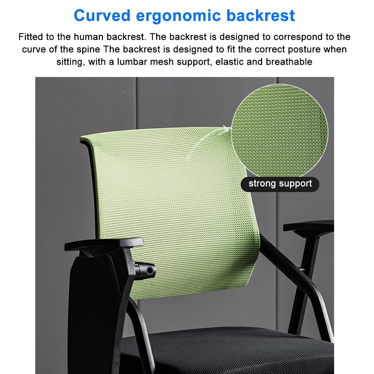 Folding Ergonomic Mesh Office Chair with Armrest V204182