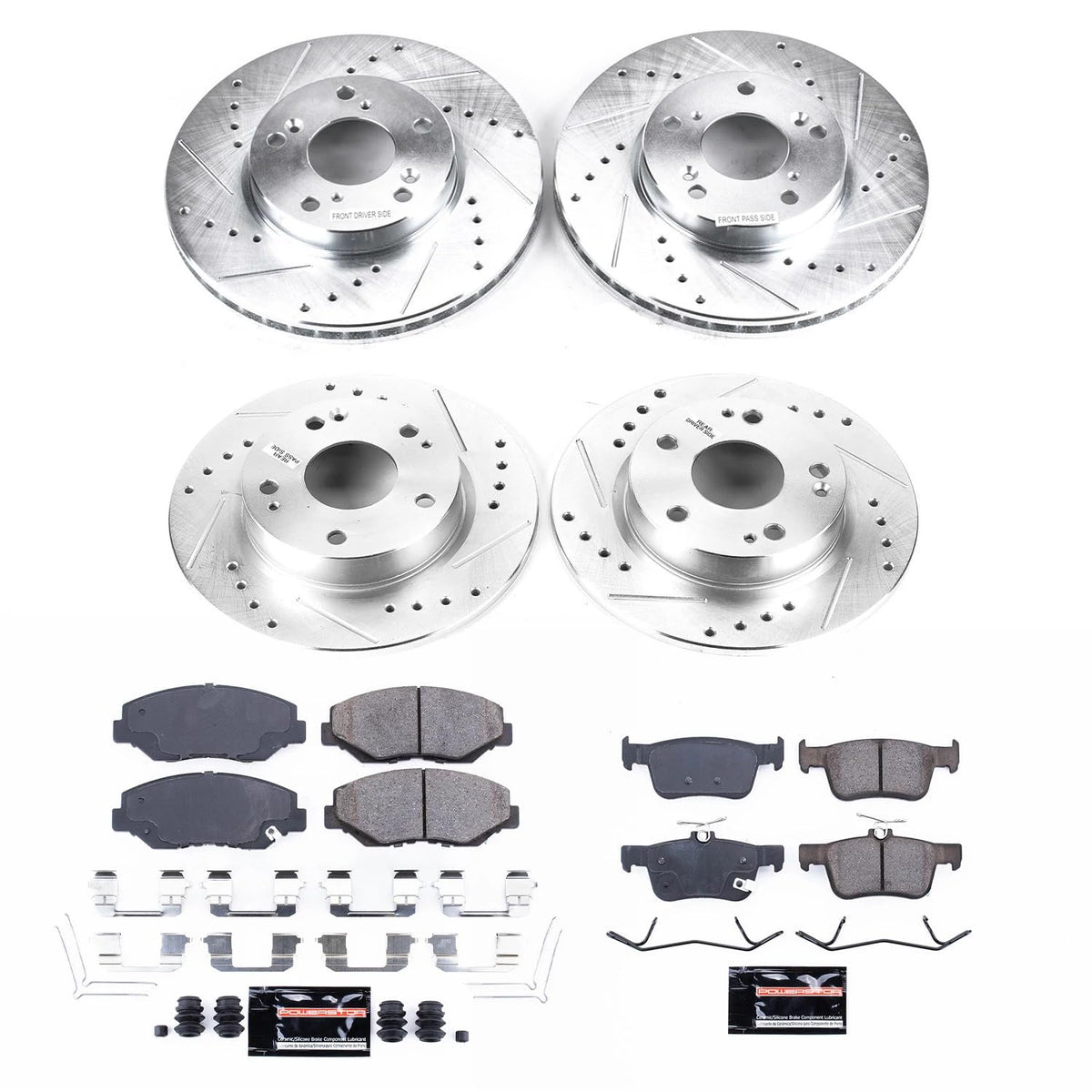 Brake Pad & Rotor Kit Front & Rear Q490607
