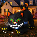 6 FT Halloween Inflatables Black Cat with Moving Head and Built-in LEDs P4436