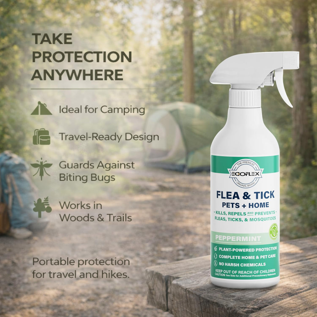 Plant-Based Flea Spray with Peppermint Scent 16oz D255321