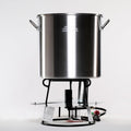 Portable Propane Outdoor Boiling Package with 60 Qt. Aluminum Pot, Basket, Lid and Jet Burner O876
