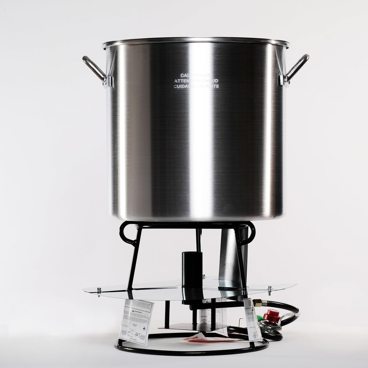Portable Propane Outdoor Boiling Package with 60 Qt. Aluminum Pot, Basket, Lid and Jet Burner O876