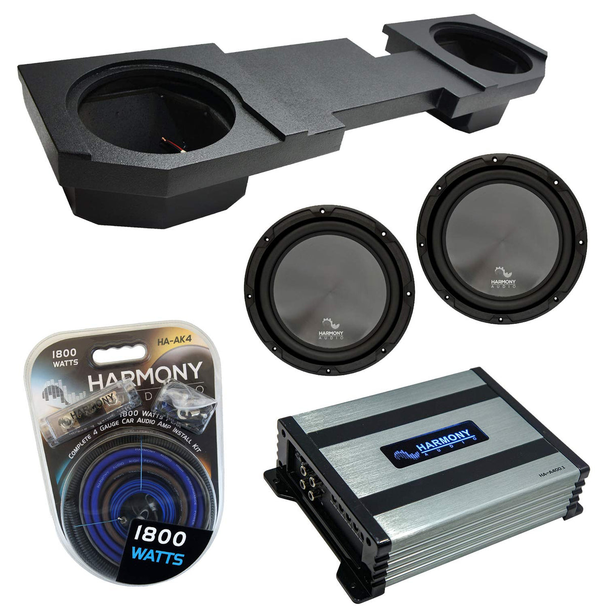 Dual 12" Sub Box with Amp J832