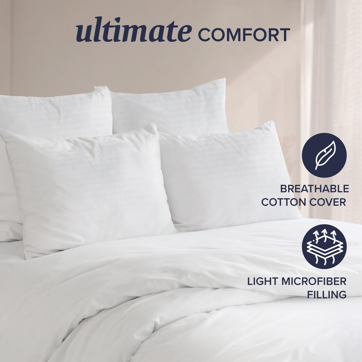 King Size & Euro Size Throw Pillows Sets of 2 K236