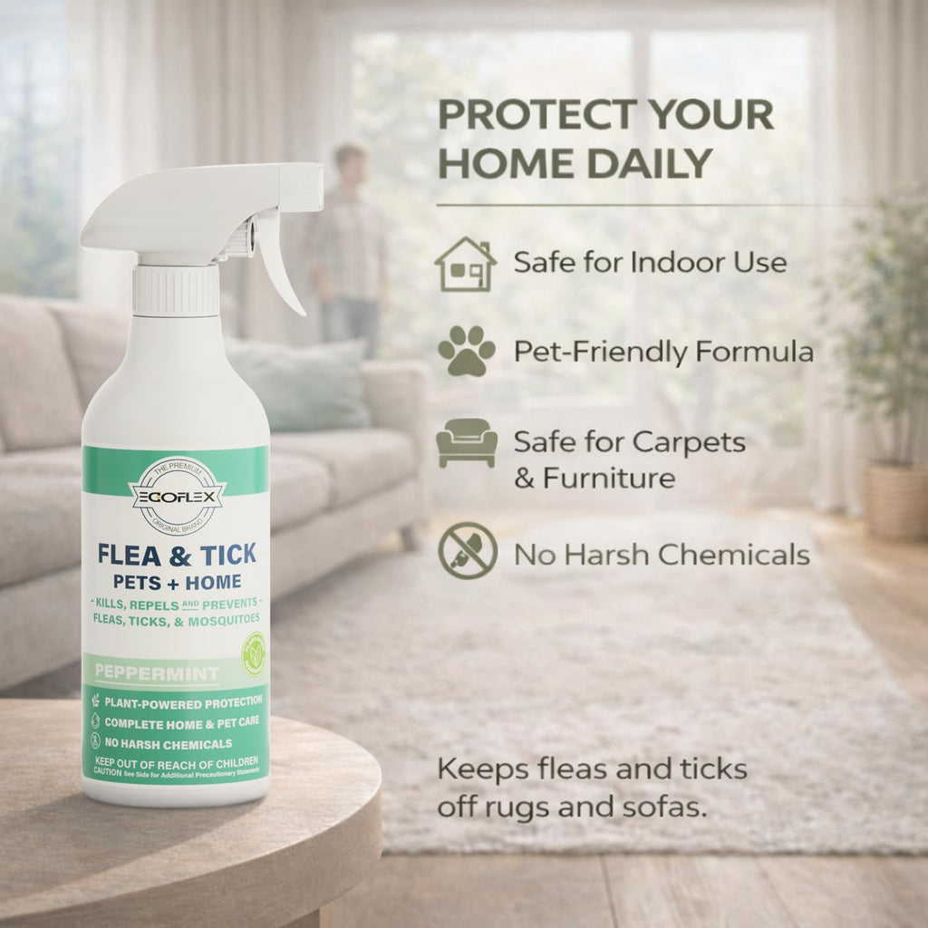 Plant-Based Flea Spray with Peppermint Scent 16oz D255321