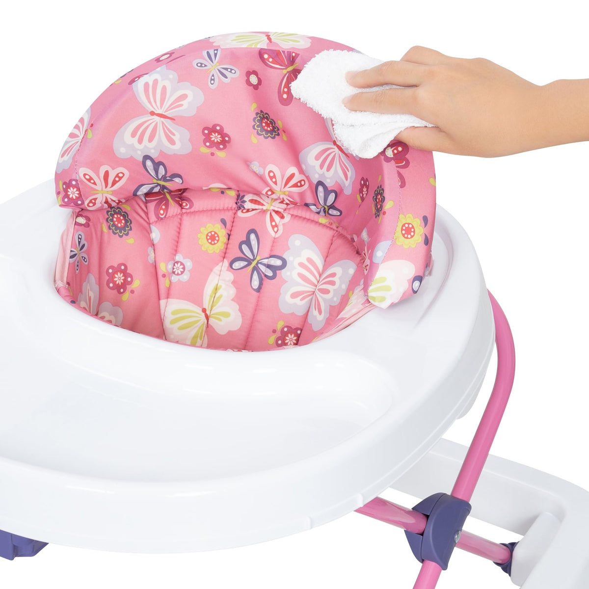 Activity Walker with Toy Bar, Front Wheels, Tray, Adjustable Height and Fold Frame M978
