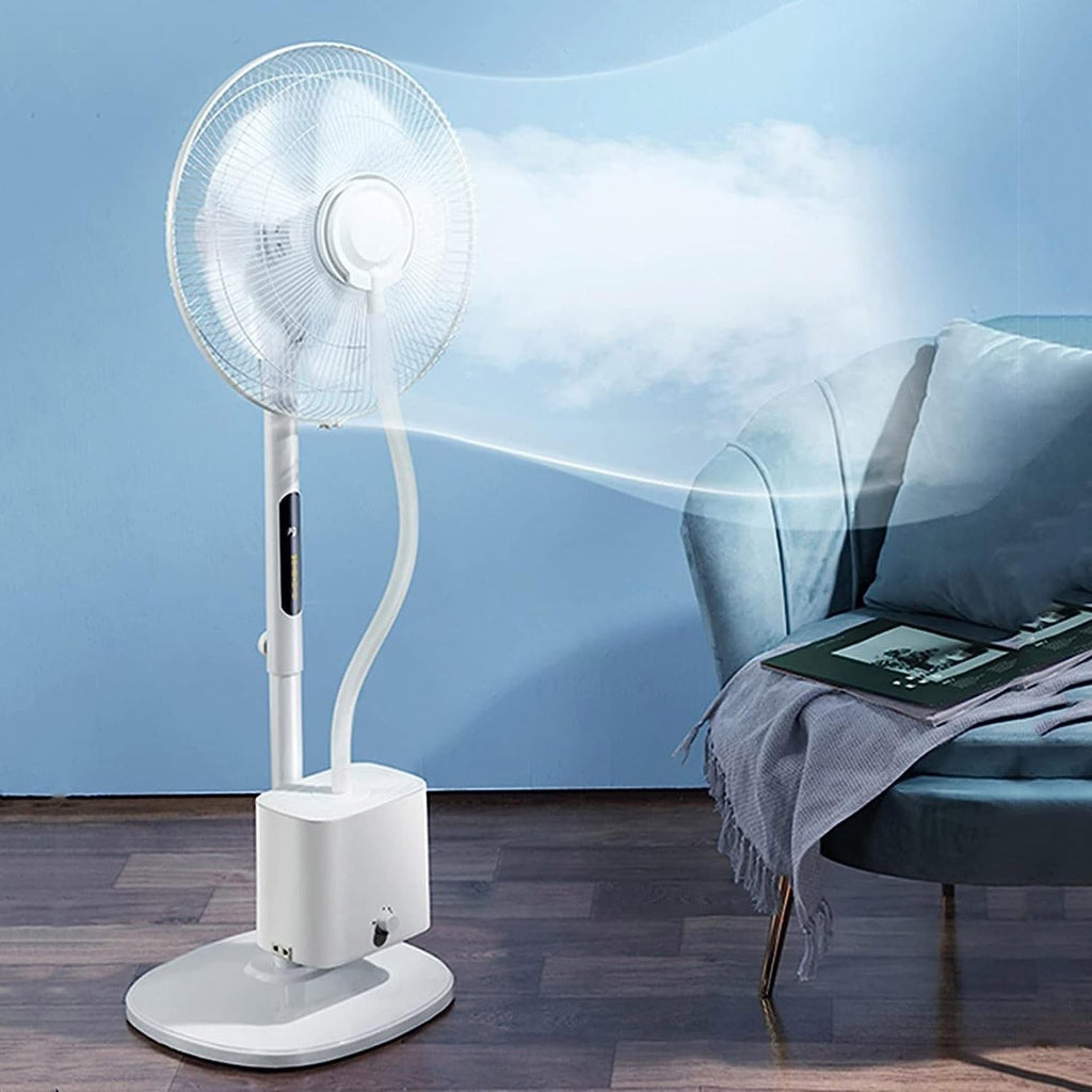 Oscillating Misting Pedestal Fan with Remote Control, 3-Speed, 16-inch W1704