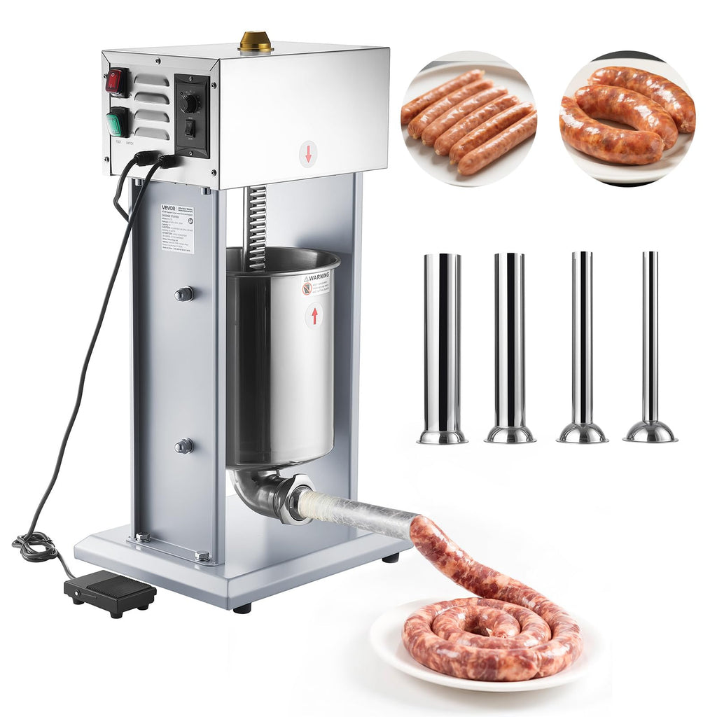 Electric Stainless Steel Sausage Stuffer with Foot Pedal X94959