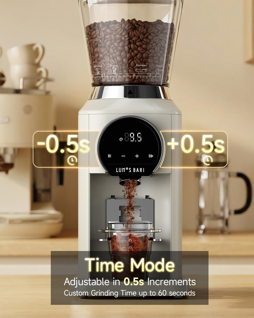 Conical Burr Coffee Grinder, 34 Settings P2804